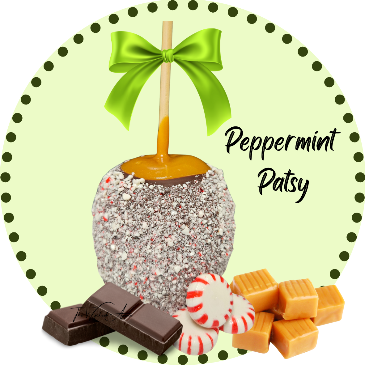 Peppermint Patsy Caramel Apple