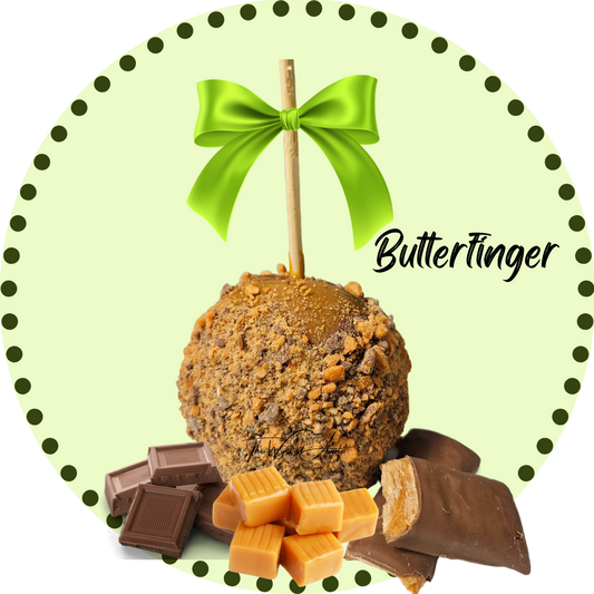 Butterfinger Caramel Apple