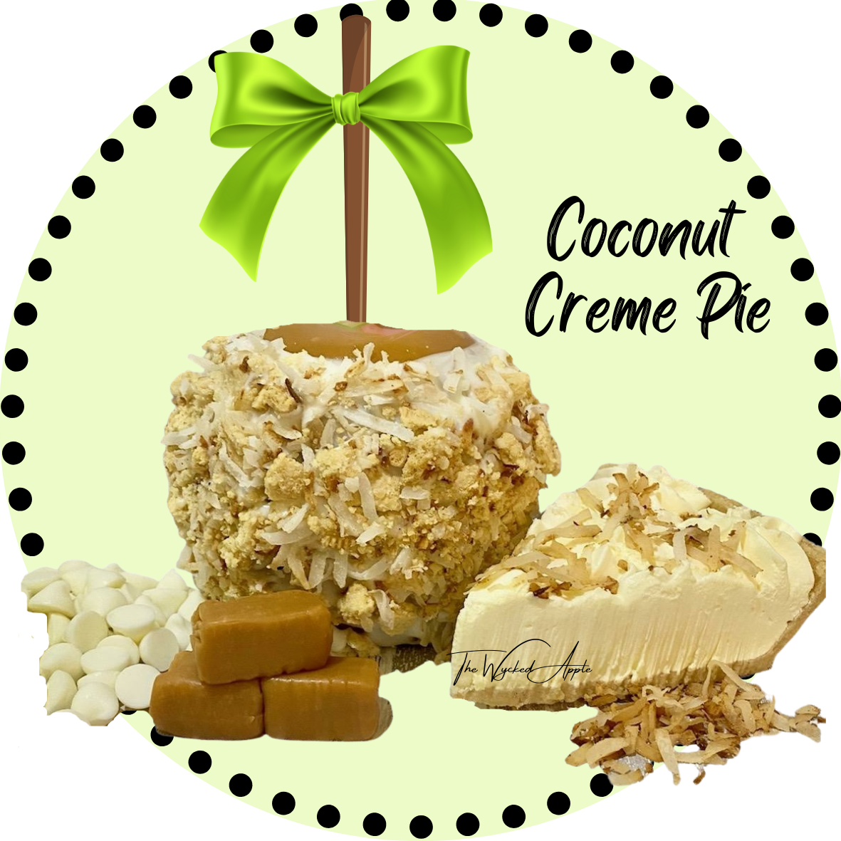 Coconut Creme Pie Caramel Apple