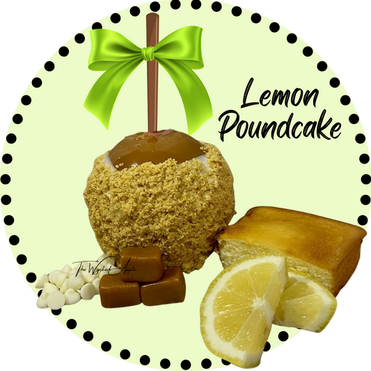 Lemon Pound Cake Caramel Apple