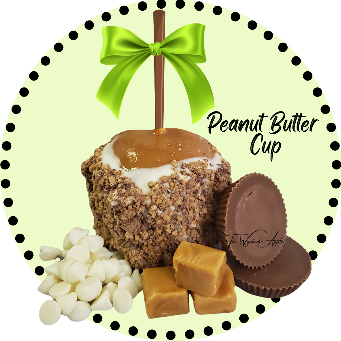 Peanut Butter Cup Caramel Apple