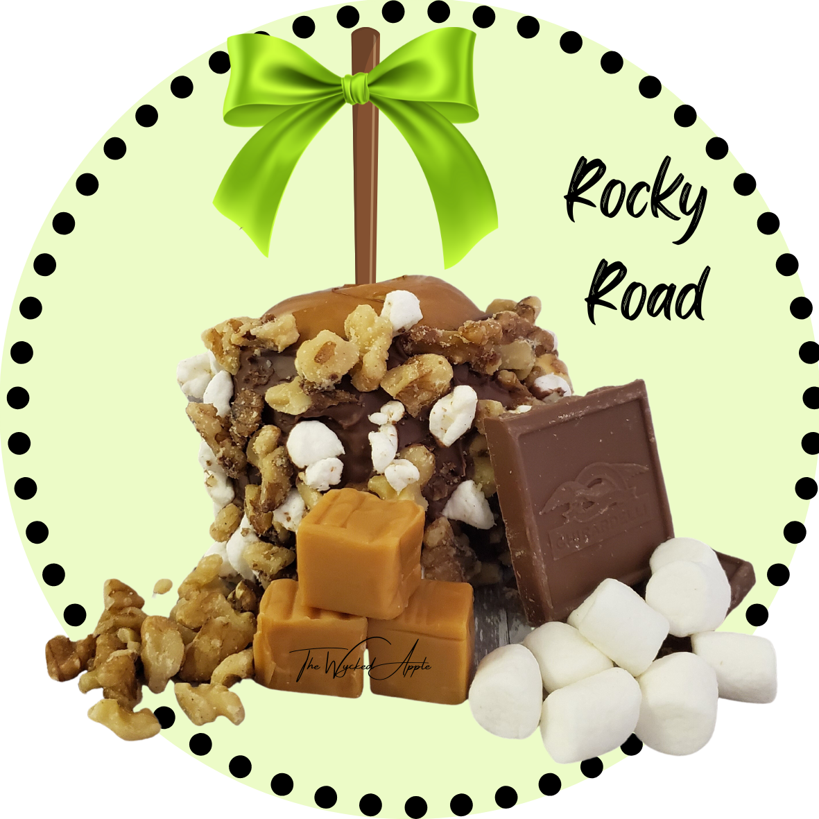 Rocky Road Caramel Apple