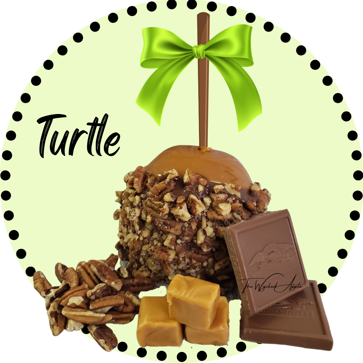 Turtle Caramel Apple