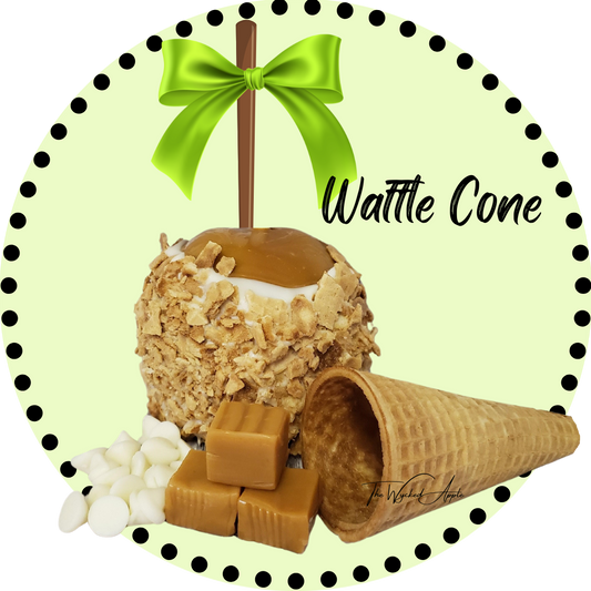 Waffle Cone Caramel Apple